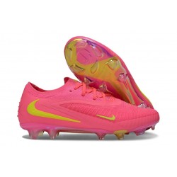 Nike Phantom 6 Elite Low Gras Football Boots Pink Yellow