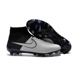 Top Football Boots 2016 Nike Magista Obra FG Leather White Black