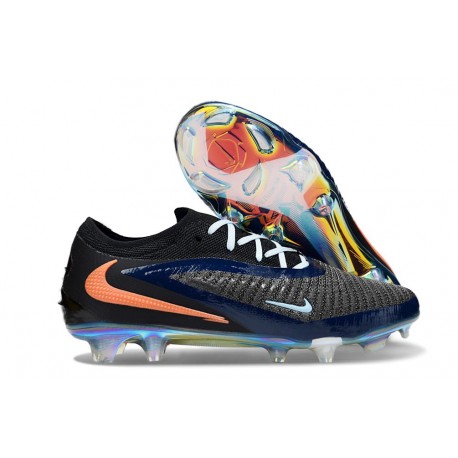 Nike Phantom 6 Elite Low Gras Football Boots Black Orange