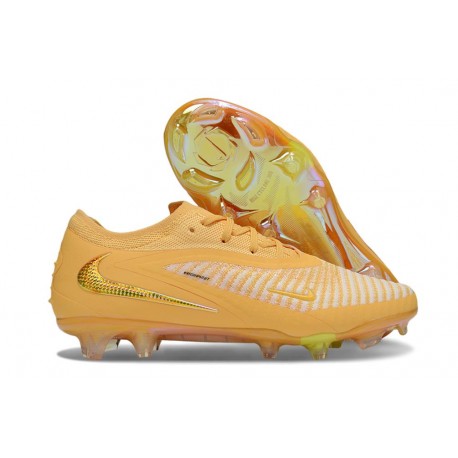 Nike Phantom 6 Elite Low Gras Football Boots Yellow Gold