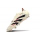 New adidas Predator 25 Elite Laceless FG Off White Core Black Pure Ruby