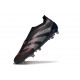 New adidas Predator 25 Elite Laceless FG Black Grey Four Lucid Red
