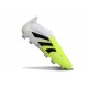New adidas Predator 25 Elite Laceless FG White Black Lucid Lemon