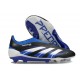 New adidas Predator 25 Elite Laceless FG Black Royal White
