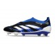 New adidas Predator 25 Elite Laceless FG Black Royal White