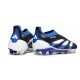New adidas Predator 25 Elite Laceless FG Black Royal White