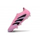 New adidas Predator 25 Elite Laceless FG Pink Black