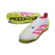 New adidas Predator 25 Elite Laceless FG White Lucid Pink Lucid Lemon