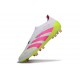 New adidas Predator 25 Elite Laceless FG White Lucid Pink Lucid Lemon