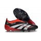 New adidas Predator 25 Elite Laceless FG X MOMENTS Black White Vivid Red