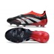 New adidas Predator 25 Elite Laceless FG X MOMENTS Black White Vivid Red
