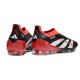 New adidas Predator 25 Elite Laceless FG X MOMENTS Black White Vivid Red