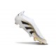 New adidas Predator 25 Elite Laceless FG White Black Gold Met