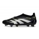 New adidas Predator 25 Elite Laceless FG Black White