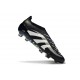 New adidas Predator 25 Elite Laceless FG Black White