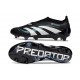New adidas Predator 25 Elite Laceless FG Black White Blue