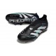 New adidas Predator 25 Elite Laceless FG Black White Blue