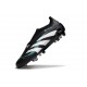 New adidas Predator 25 Elite Laceless FG Black White Blue