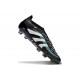New adidas Predator 25 Elite Laceless FG Black White Blue