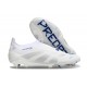 New adidas Predator 25 Elite Laceless FG White Grey