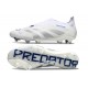 New adidas Predator 25 Elite Laceless FG White Grey