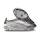 New adidas Predator 25 Elite Laceless FG Silver Gray