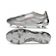 New adidas Predator 25 Elite Laceless FG Silver Gray