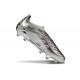 New adidas Predator 25 Elite Laceless FG Silver Gray