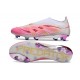 New adidas Predator 25 Elite Laceless FG Pink White
