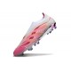 New adidas Predator 25 Elite Laceless FG Pink White