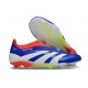 New adidas Predator 25 Elite Laceless FG Lucid Blue Ftwr White Solar Red
