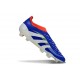 New adidas Predator 25 Elite Laceless FG Lucid Blue Ftwr White Solar Red