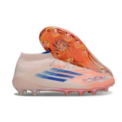 adidas F50 Elite Mid-Cut Firm Ground Cleats Orange Blue