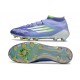 adidas F50 Elite Mid-Cut Firm Ground Cleats Purple Rush Ftwr White Lucid Lemon