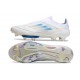 New adidas F50+ Laceless FG White Pearl Met. Blue