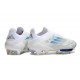 New adidas F50+ Laceless FG White Pearl Met. Blue