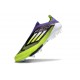 New adidas F50+ Laceless FG Unity Purple Solar Yellow