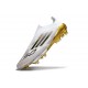 New adidas F50+ Laceless FG White Core Black Met Gold