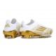 New adidas F50+ Laceless FG Ftwr White Gold Met