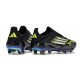 New adidas F50+ Laceless FG Black White Yellow
