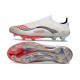 New adidas F50+ Laceless FG Ftwr White Lucid Red Silver Met.