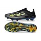 New adidas F50+ Laceless FG Core Black Iron Met. Lucid Lemon