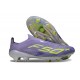 New adidas F50+ Laceless FG Purple Rush Lucid Lemon