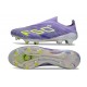 New adidas F50+ Laceless FG Purple Rush Lucid Lemon