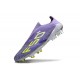 New adidas F50+ Laceless FG Purple Rush Lucid Lemon