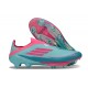 New adidas F50+ Laceless FG X MESSI Flash Aqua Lucid Pink Lucid Cyan