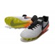 Nike Tiempo Legend VI FG ACC K-Leather Football Cleat White Black Orange