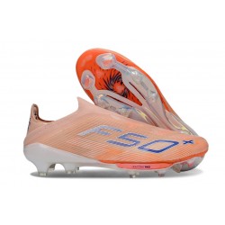 New adidas F50+ Laceless FG Orange Blue
