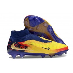 New Nike Phantom 6 Elite DF FG Yellow Blue Gold
