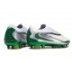 Nike Phantom 6 Elite Low Gras Football Boots White Green Silver